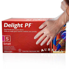 Load image into Gallery viewer, Gloves Delight PF Vinyl - 100pc (clear)