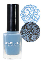 Load image into Gallery viewer, UberChic Stamping Polish - Partly Cloudy with a Chance of Glam