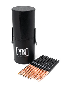 YN Brush Set - 9pc Nail Art with Case