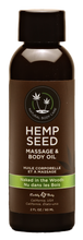 Load image into Gallery viewer, Hemp Seed Massage Oil - Naked in the Woods