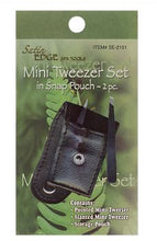 Load image into Gallery viewer, Satin Edge Tweezers - 2 Piece set with Case