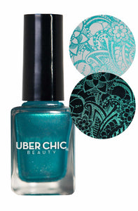 UberChic Stamping Polish - Dance Teal Dawn