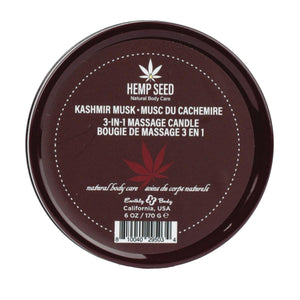 Hemp Seed Massage Candle - Kashmir Musk