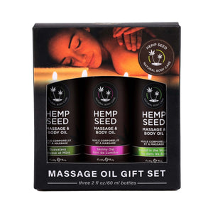 Hemp Seed Massage Oil - Trio Gift Set