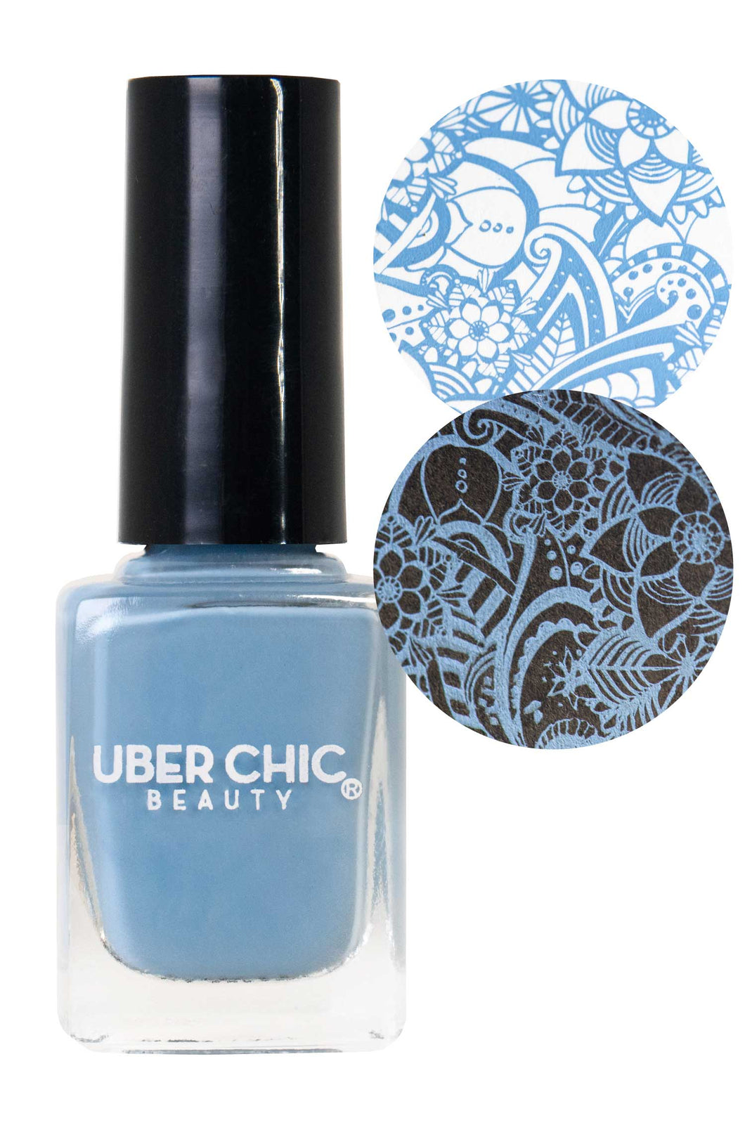 UberChic Stamping Polish - Partly Cloudy with a Chance of Glam