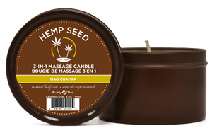Hemp Seed Massage Candle - Nag Champa