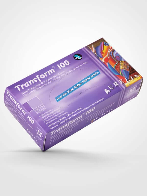 Gloves Transform Nitrile - 100pc (blue)