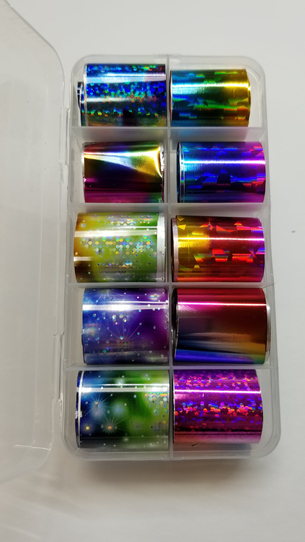 Foil 10 Pack Multi - Ombre Rainbow Galaxy
