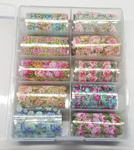 Foil 10 Pack Multi - Transparent Blooms