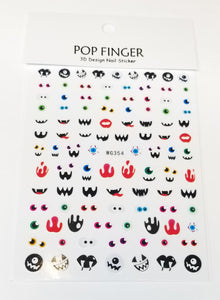 Nail Stickers - Halloween Expressions