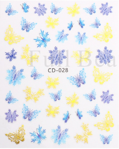 Nail Stickers - Snowfall Flutter