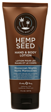 Load image into Gallery viewer, Hemp Seed Hand &amp; Body Lotion - Moroccan Nights