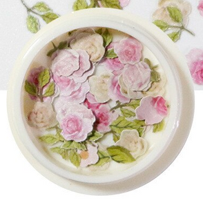 Wood Nail Decoration - Pearl Roses