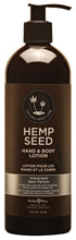 Load image into Gallery viewer, Hemp Seed Hand &amp; Body Lotion - Unscented