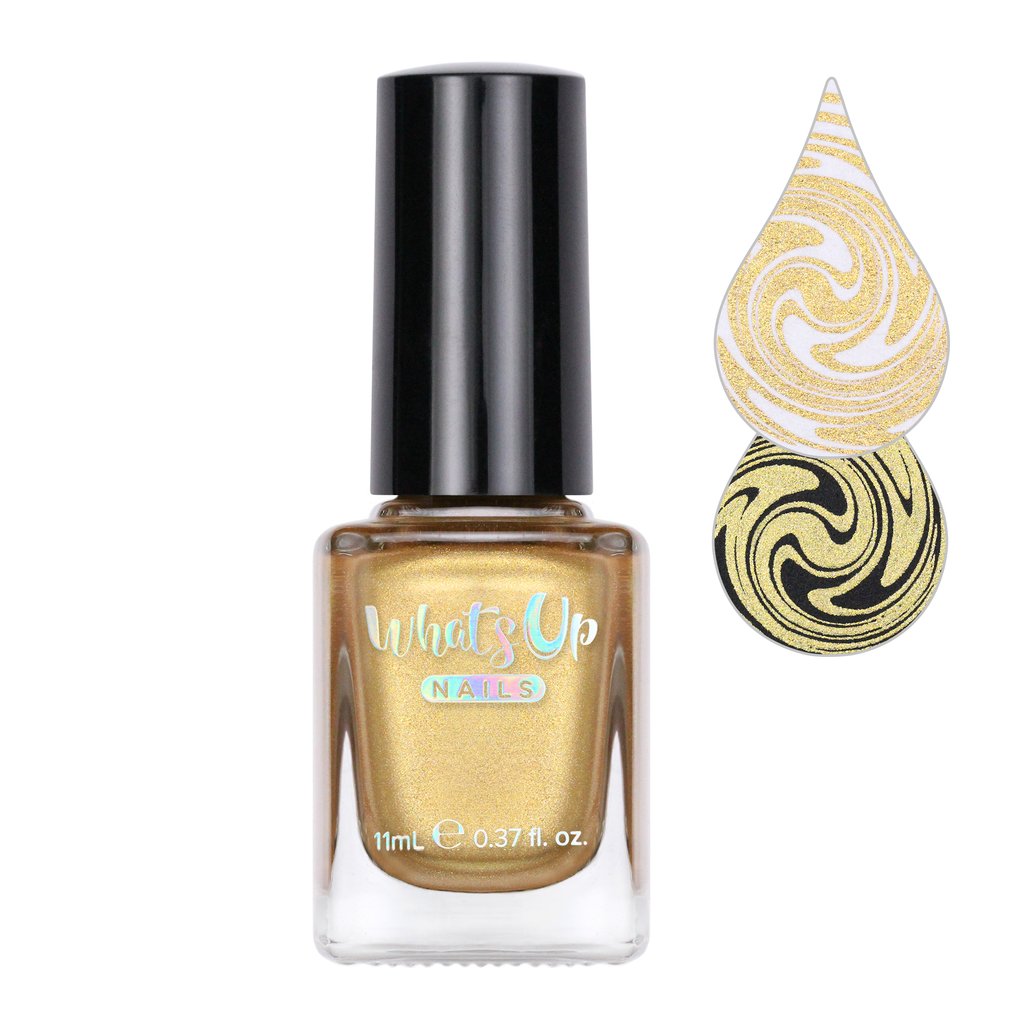 Whats Up Stamping Polish - Go for Gild