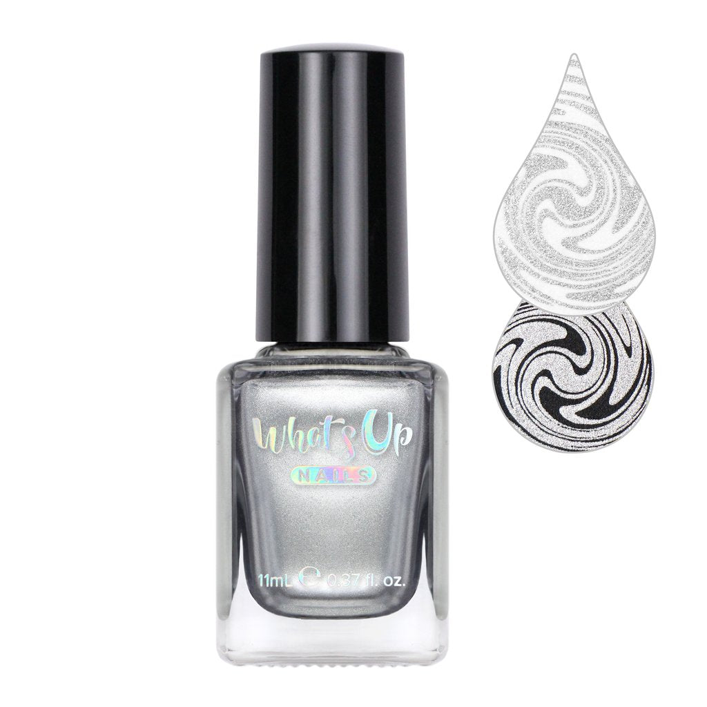 Whats Up Stamping Polish - Silver Ag-ent