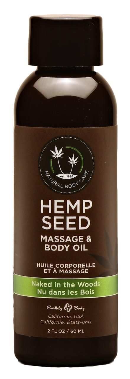 Hemp Seed Massage Oil - Naked in the Woods